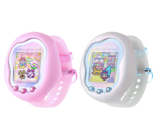 PSL Tamagotchi Uni Aurora Pink & Prism White Set BANDAI JAPAN Limited Edition