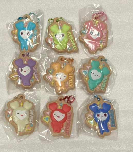 TWICE LOVELYS Biscuits & Charms Keychain Figure Complete Set JAPAN limited