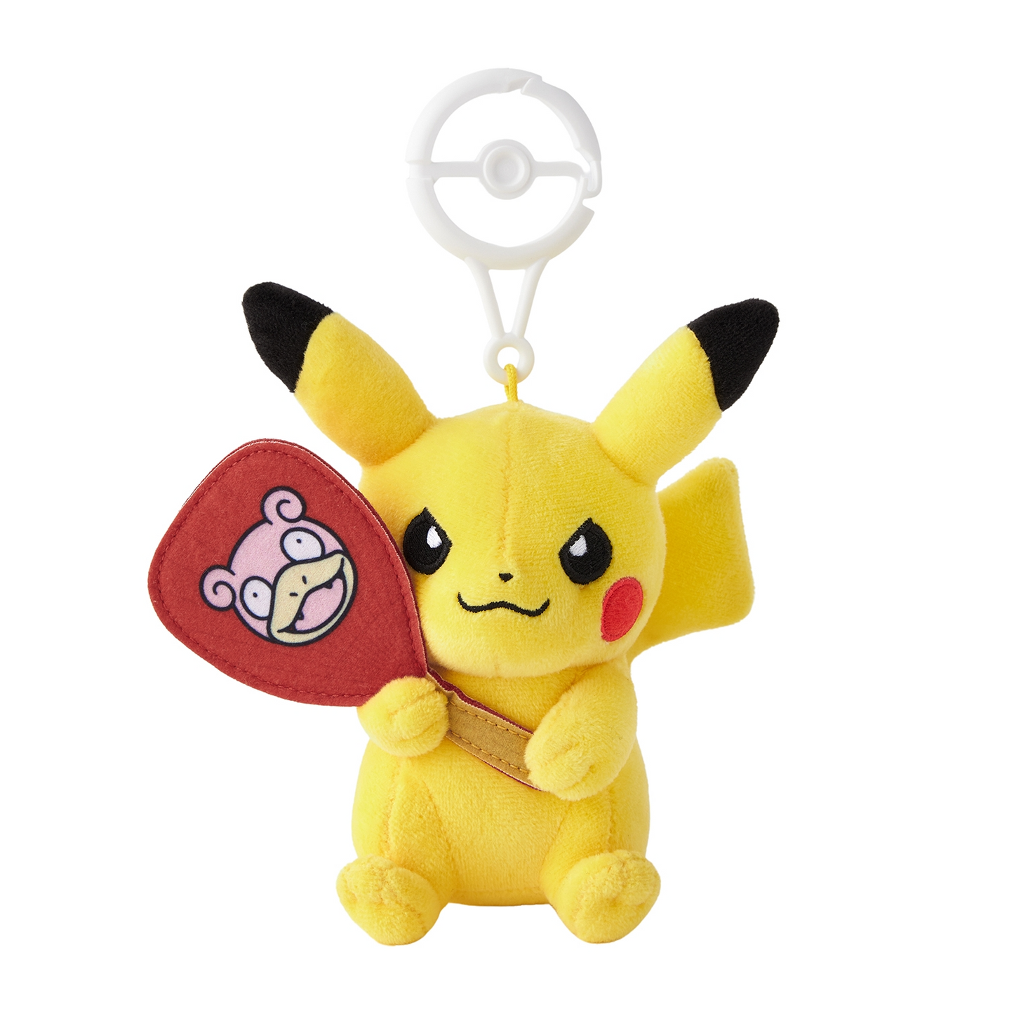 Pokemon Center Mascot with carabiner Pikachu Slowpoke no Uchiwa Kagawa