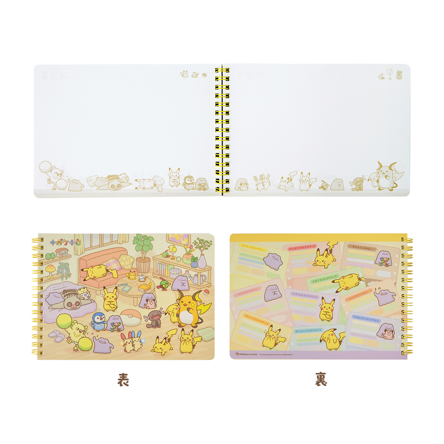 Pokémon Center Original Ten Poké Ten Colors A5 Ring Notebook