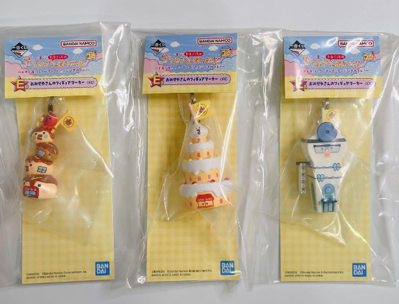 Ichiban kuji Tamagotchi Puchi Puchi Omisetchi Figure Marker All 3 set E prize