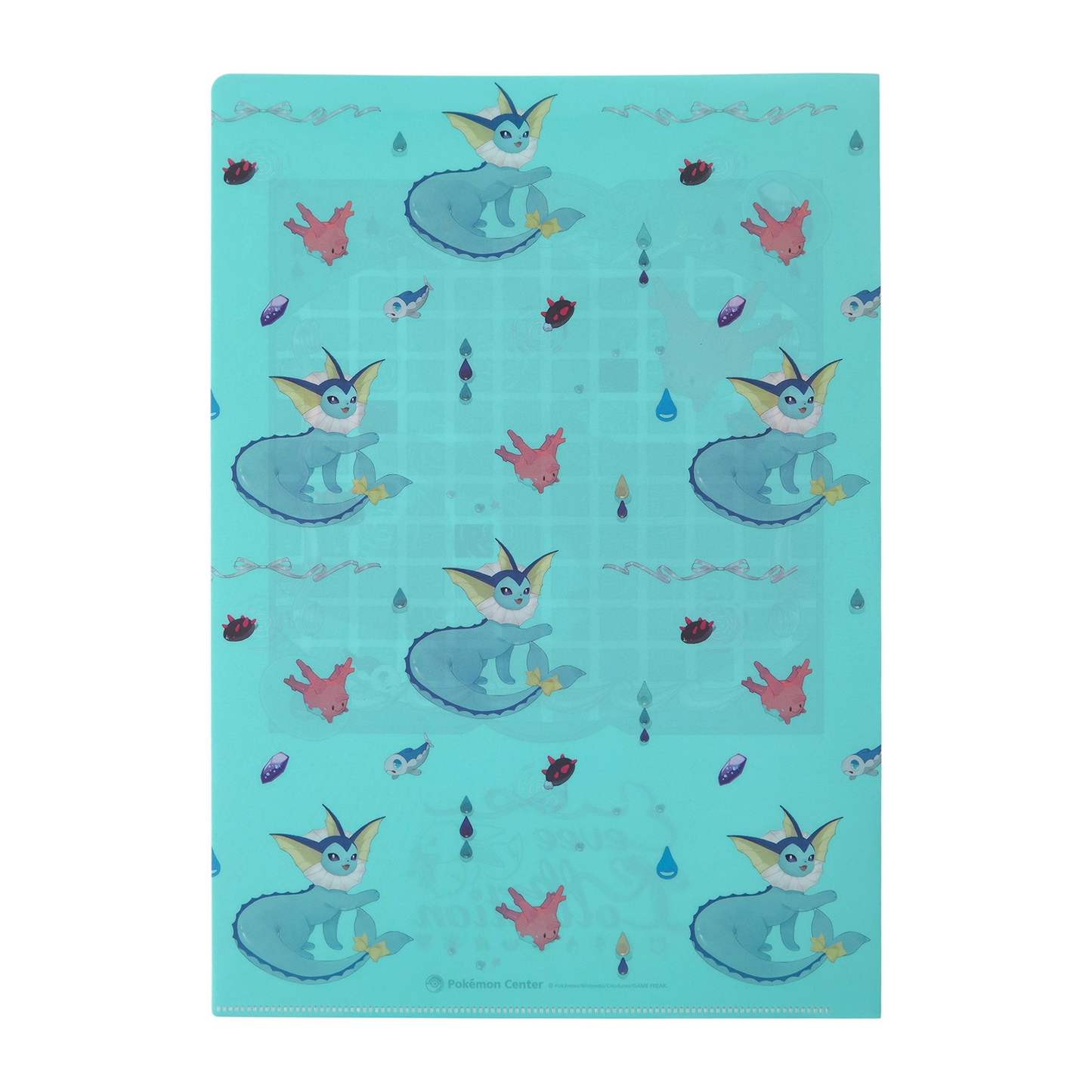 Pokemon Center Original Eevee Collection Vaporeon A4 Clear File