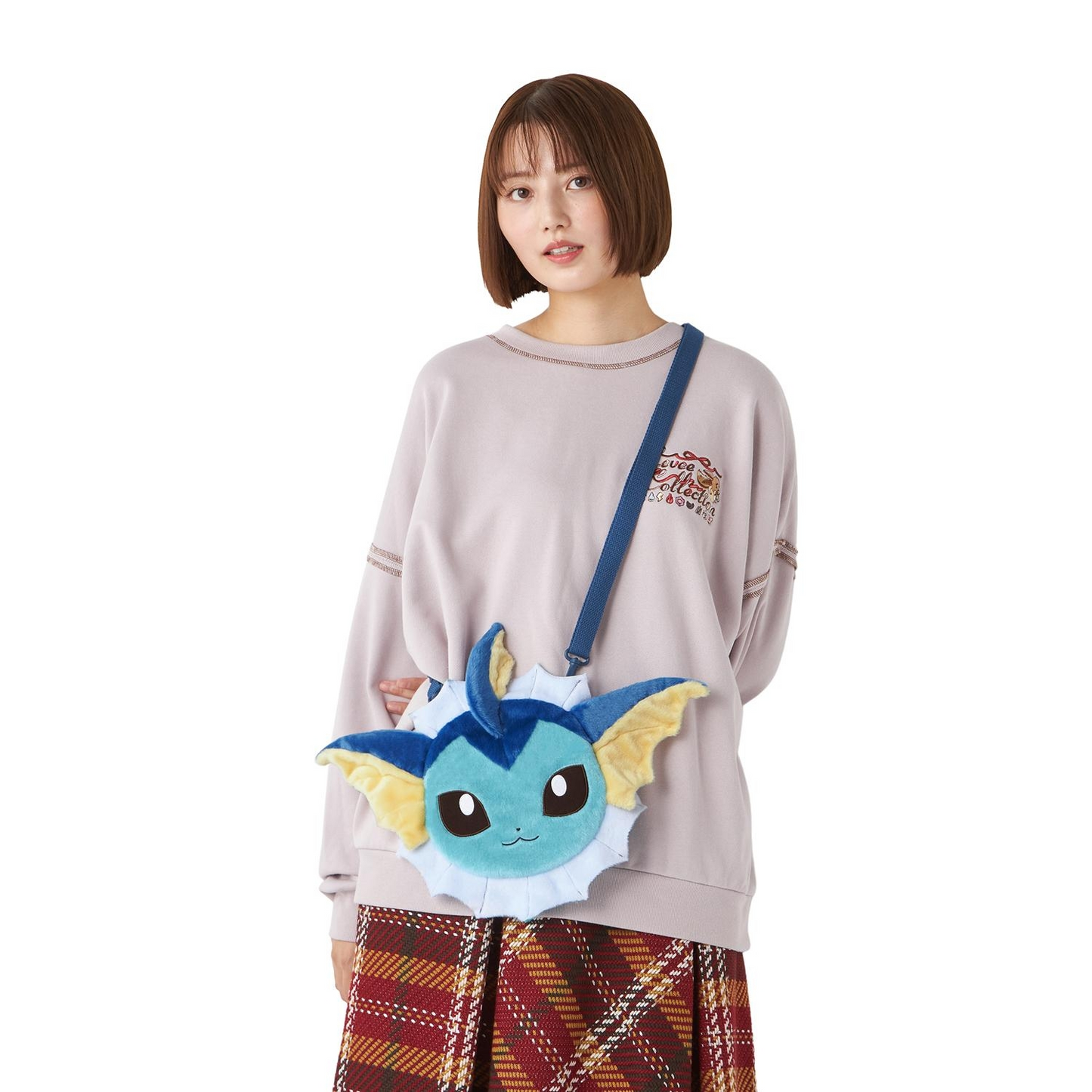 Pokemon Center Original Eevee Collection Vaporeon Face Pochette Shoulder Bag