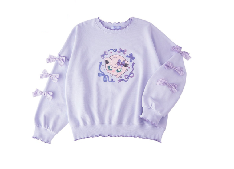 PSL Pokemon Center Original Don't Attack Me Sweatshirt Jigglypuff Purple