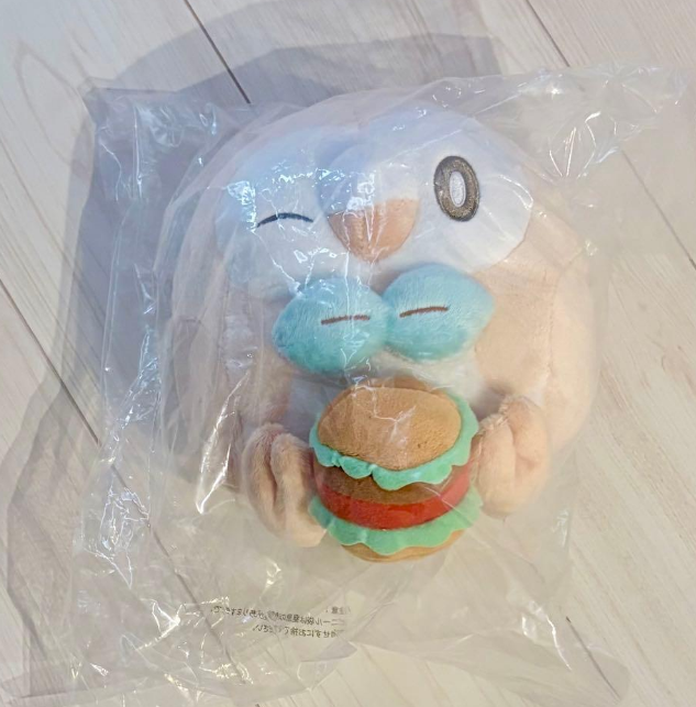 Ichiban kuji Pokemon Peaceful Place PokéPeace PEACE Diner Rowlet Plush Prize C