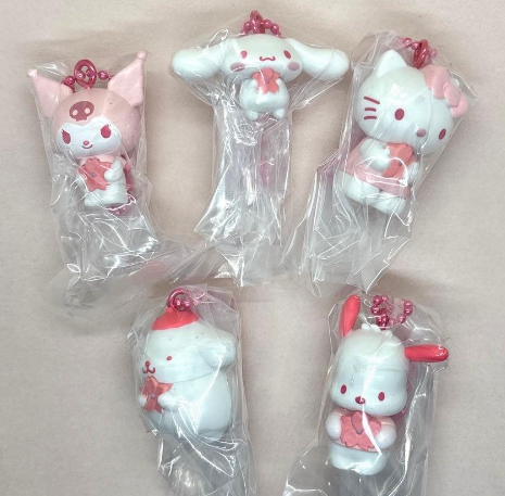 Sanrio One-Tone Mascot SAKURA Charm Figure Miniature set of 5 types Japan