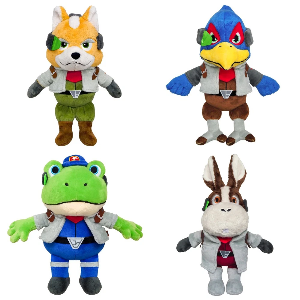 PSL 4Set Star Fox All Star Collection Plush Toy Fox & Falco