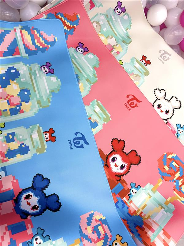 TWICE LOVELYS GIGO Rubber Mat 70×30cm All 9 Types JAPAN limited