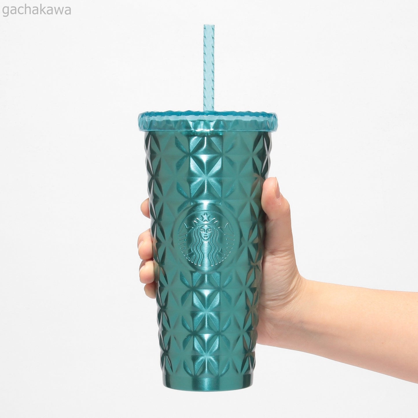 Starbucks Japan Summer 2025 Stainless Steel Cold Cup Tumbler Turquoise 591ml