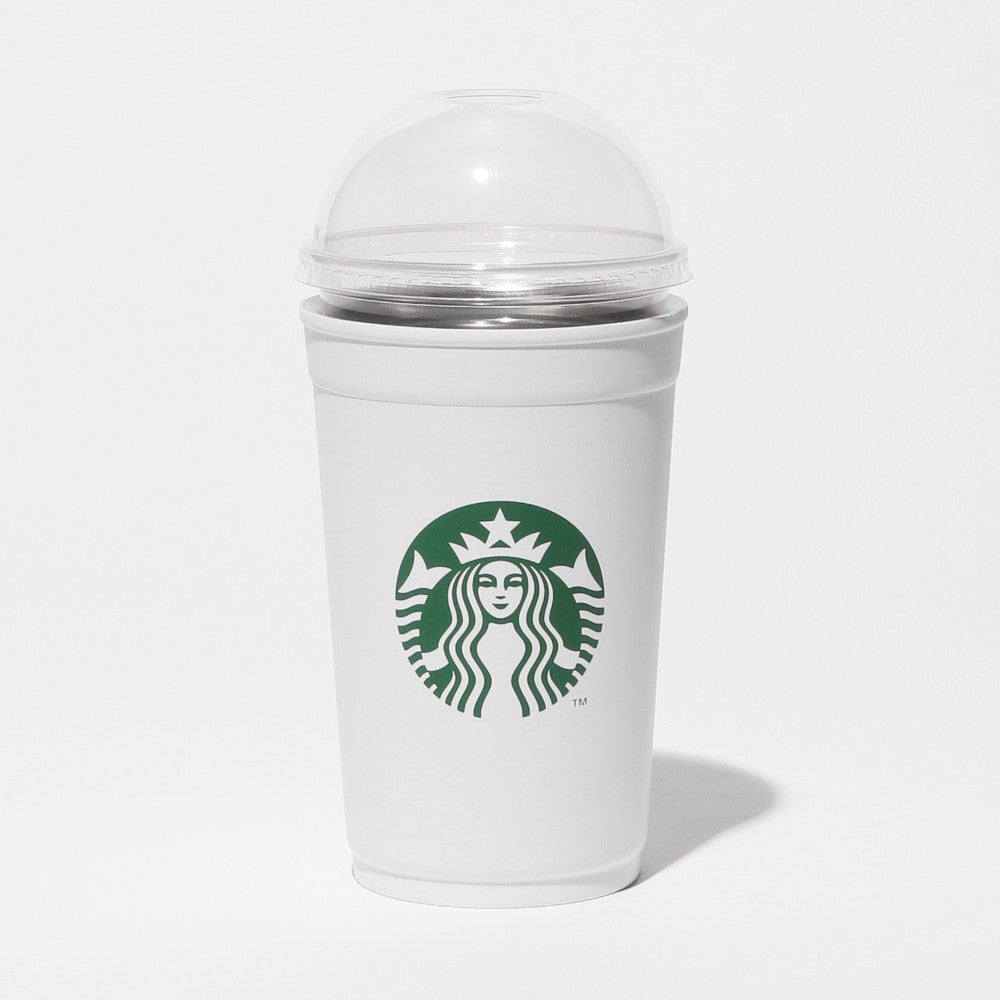 Starbucks Japan 2Way Stainless Steel Cup/Holder Matte White (591ml)