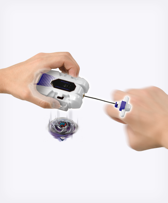 TAKARA TOMY Beyblade X BEYBLADE X BX-56 String Launcher L Left White x Violet