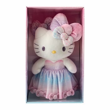 HELLO KITTY 50th The Fashionable Ribbons Birthday Plush doll limited / Free shipping