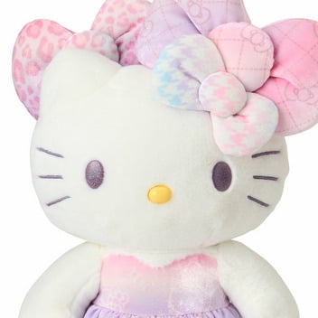 HELLO KITTY 50th The Fashionable Ribbons Birthday Plush doll limited / Free shipping