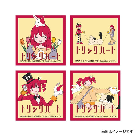 PSL Village Vanguard MIMI × Kasane Teto Trading Stickers Trick Heart Set of 4