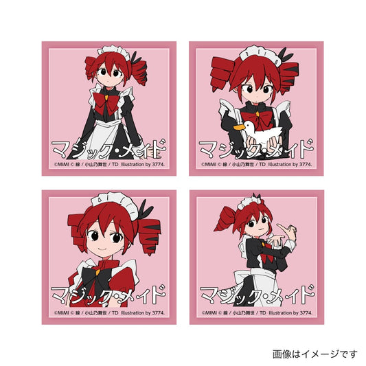 PSL Village Vanguard MIMI × Kasane Teto Trading Stickers Magic Maid Set of 4