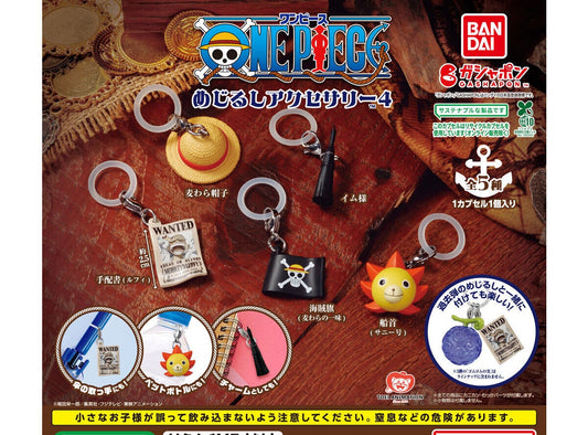Capsule toy Complete set Gashapon ONE PIECE Mejirushi Accessory 4