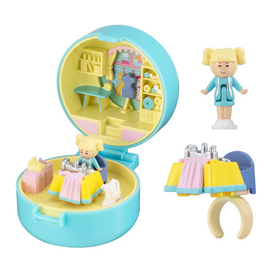 Polly Pocket Miniature Collection Capsule Toy BANDAI Gashapon 4 Types Set