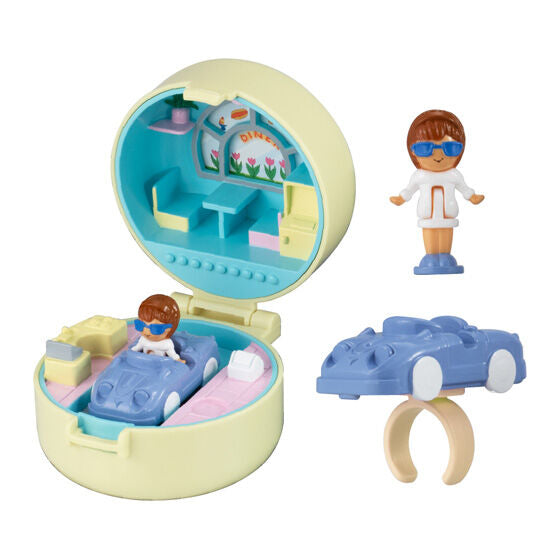 Polly Pocket Miniature Collection Capsule Toy BANDAI Gashapon 4 Types Set