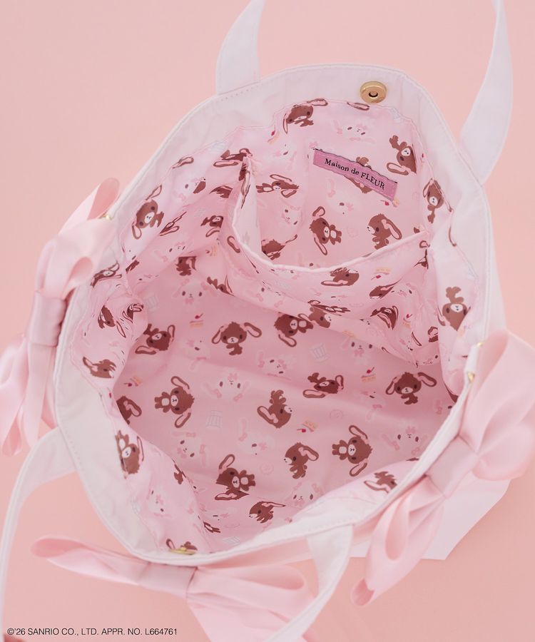 PSL Maison de FLEUR Sanrio characters Sugarbunnies Voluminous Ribbon Tote Bag 2026 Japan Limited NEW