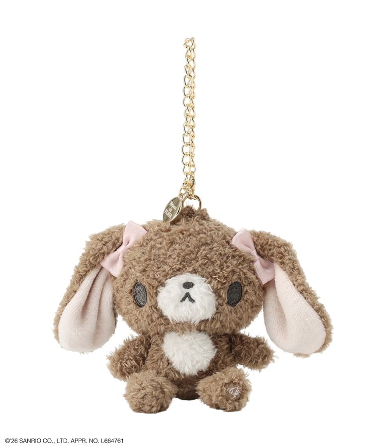 PSL Maison de FLEUR Sanrio characters Sugarbunnies Light Brown Plush Charm 2026 Japan Limited NEW