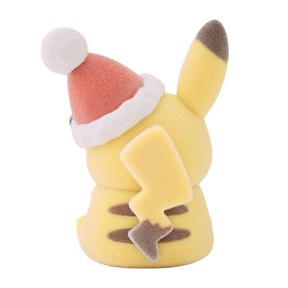 Pokemon Center 2026 Christmas Holiday Pikachu Flocked Doll Complete Set BOX JAPAN