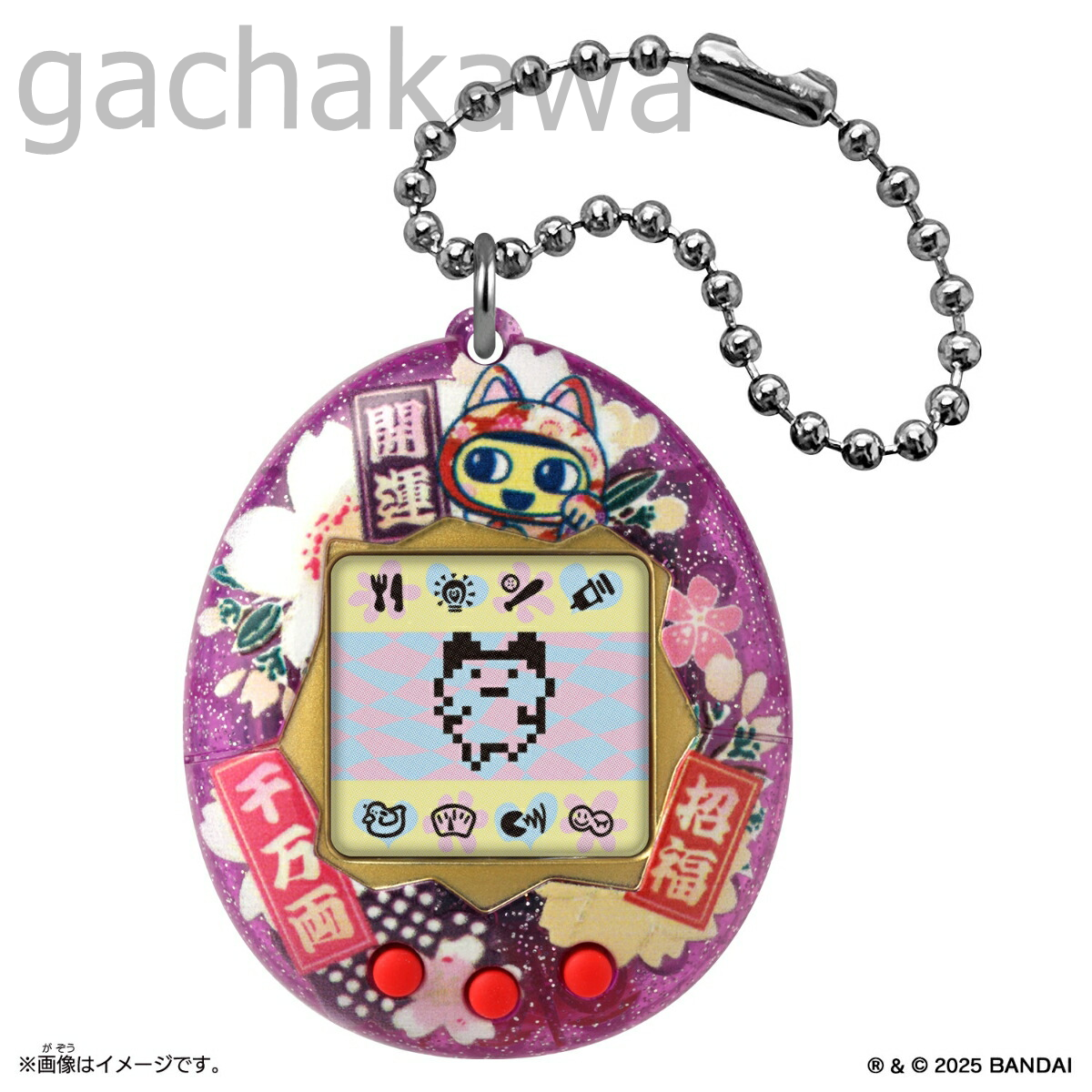 PSL Original Tamagotchi JAPAN Edition 2025 Lucky Cat inspired by Edo Kimekomi Doll Set of 2 types