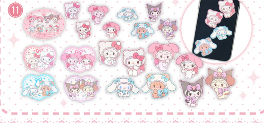 PSL mikko illustrations Sanrio Characters Sticker Set
