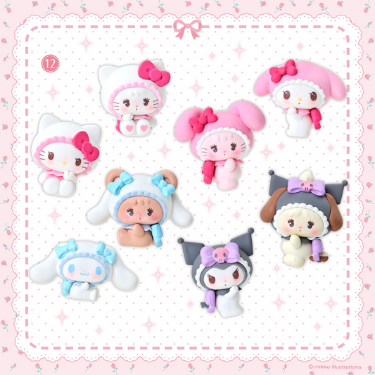 PSL mikko illustrations Sanrio Characters Secret Mascot Figure All 8 types Set