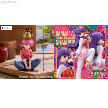 Ranma 1/2 Figure Noodle Stopper Ranma GLITTER＆GLAMOURS SHAMPOO Figure Set