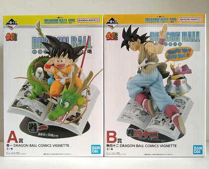 Ichiban Kuji Dragon Ball 40th Part1 Prize A & B Comics Vignette Figure Set of 2