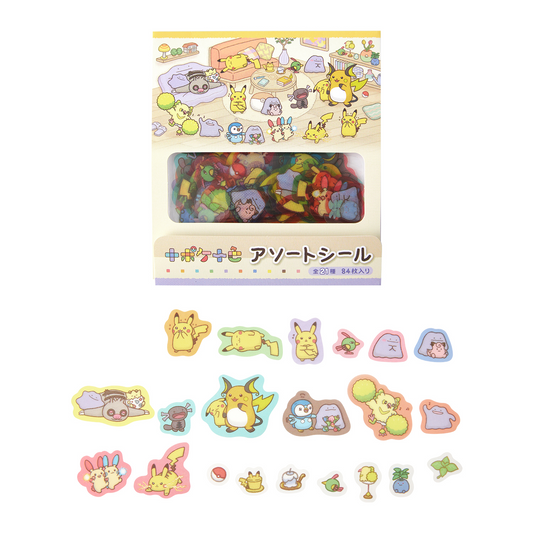 Pokémon Center Original Ten Poké Ten Colors Assorted Stickers