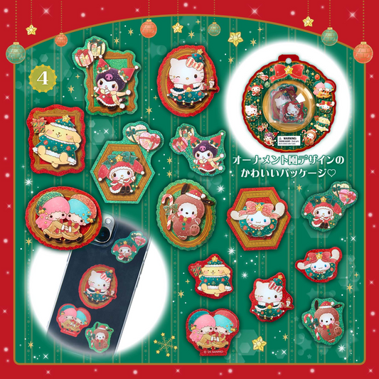 Sanrio Characters Holiday Christmas Sticker Set