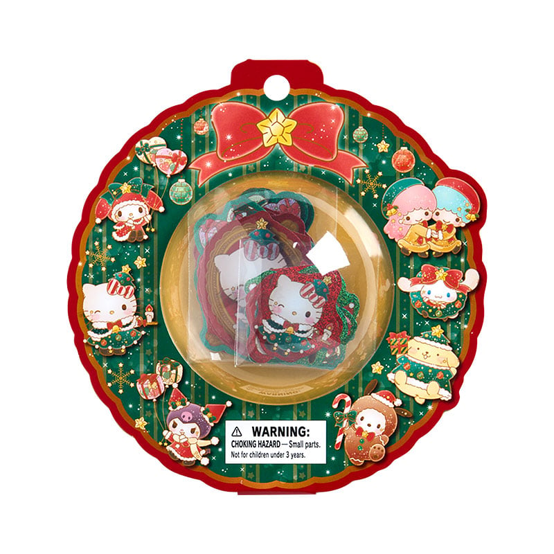 Sanrio Characters Holiday Christmas Sticker Set