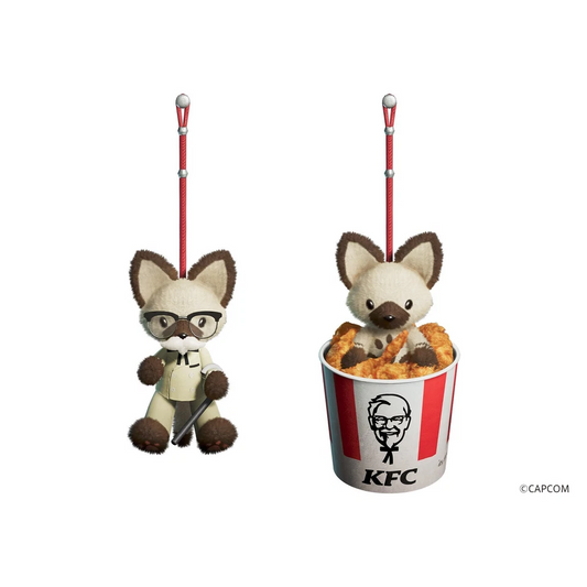 PSL Monster Hunter Wilds x KFC Game Serial Code Colonel & Barrel AIROU set of 2