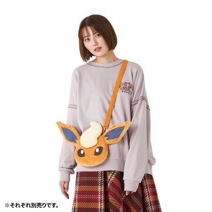 Pokemon Center Original Eevee Collection Flareon Face Pochette Shoulder Bag