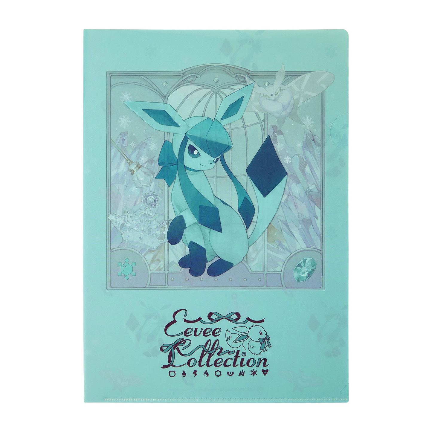 Pokemon Center Original Eevee Collection Glaceon A4 Clear File