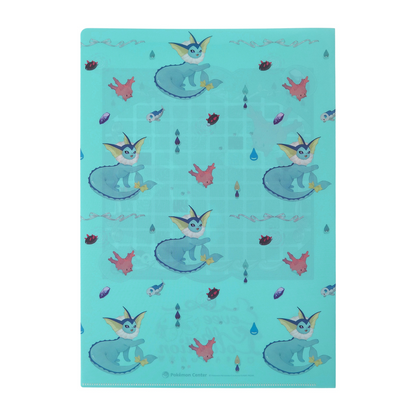 Pokemon Center Original Eevee Collection Vaporeon A4 Clear File