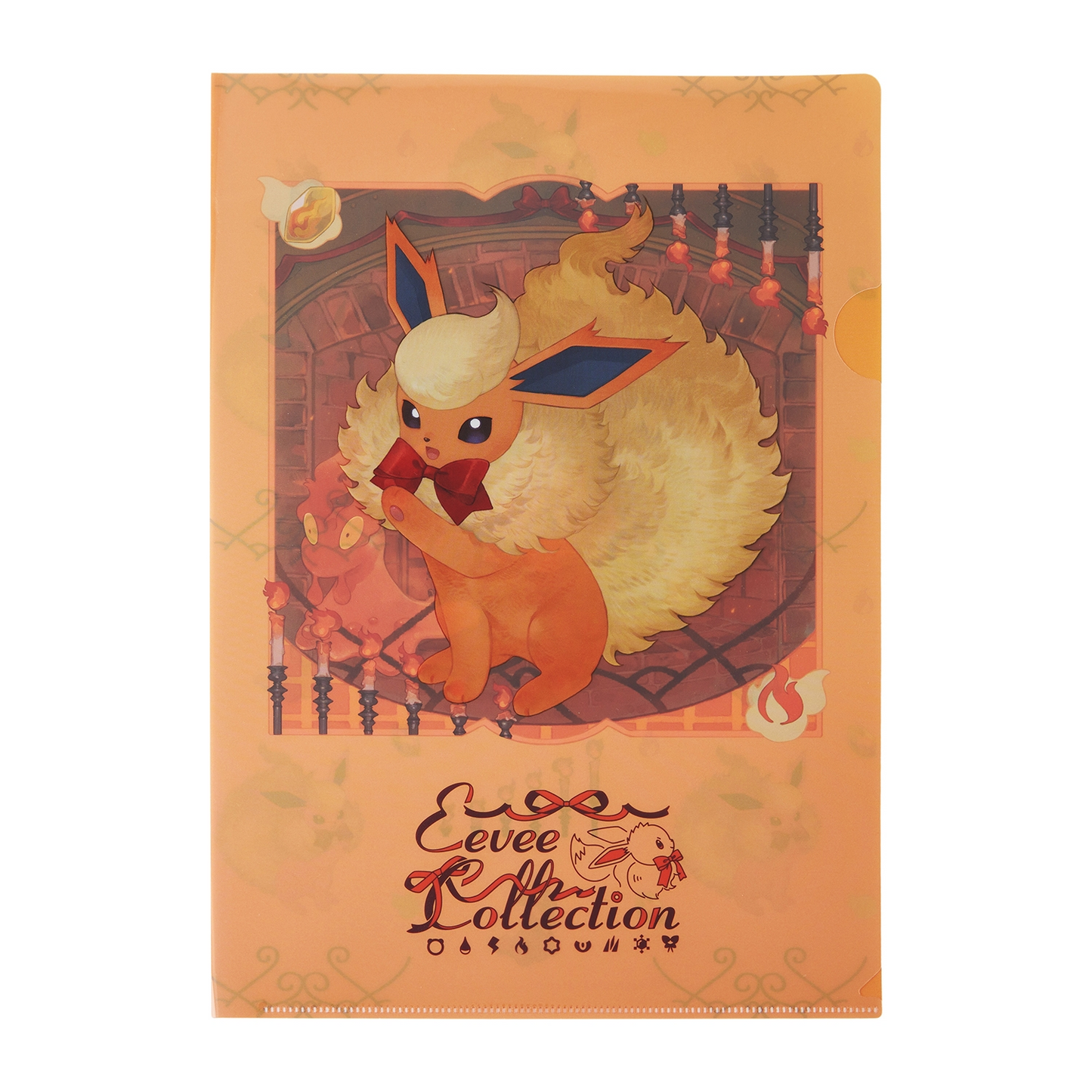 Pokemon Center Original Eevee Collection Flareon A4 Clear File