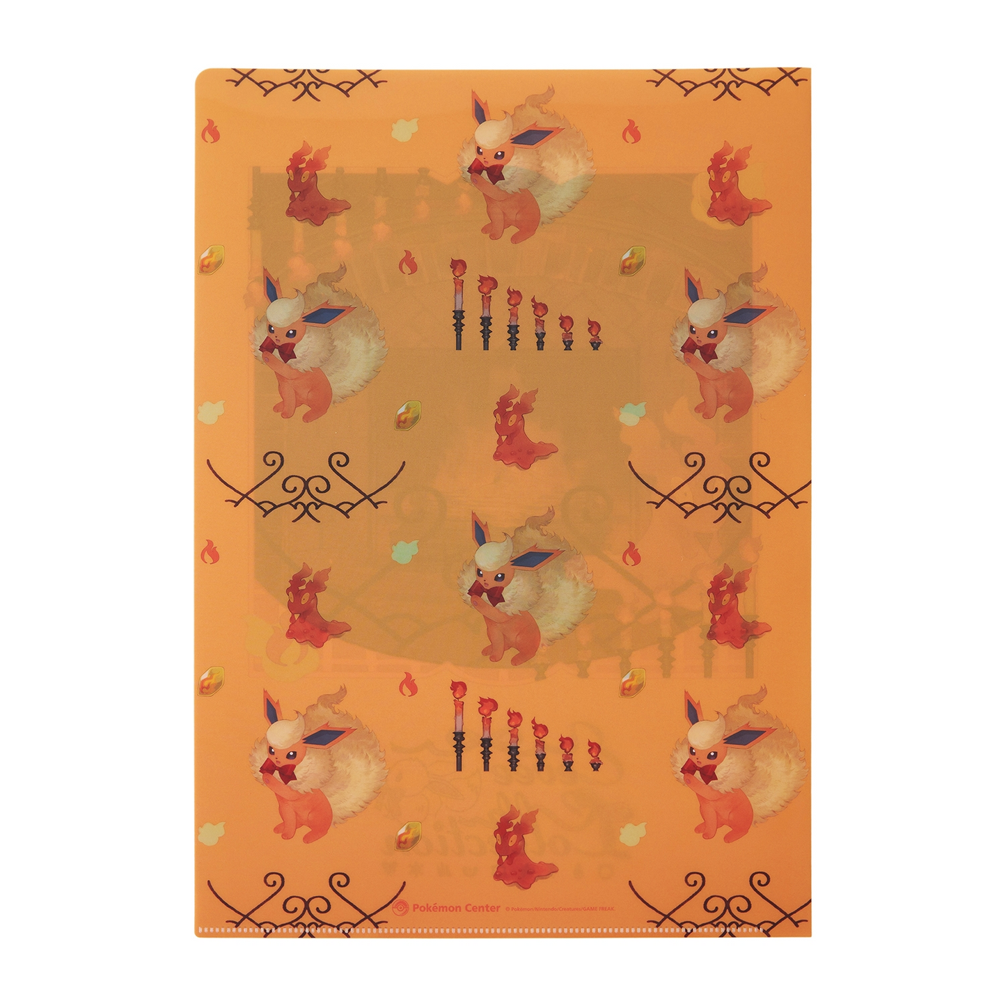 Pokemon Center Original Eevee Collection Flareon A4 Clear File