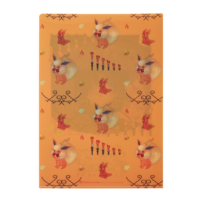 Pokemon Center Original Eevee Collection Flareon A4 Clear File