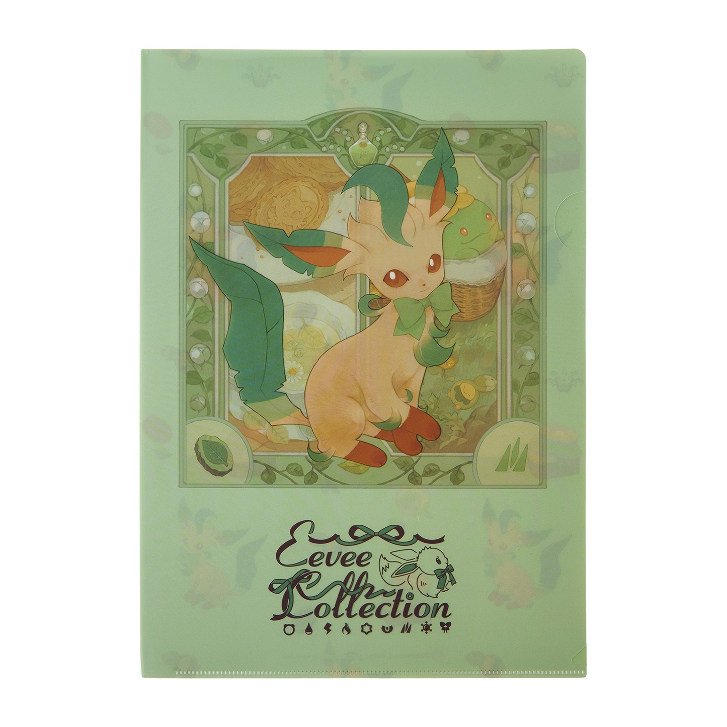 Pokemon Center Original Eevee Collection Leafeon A4 Clear File