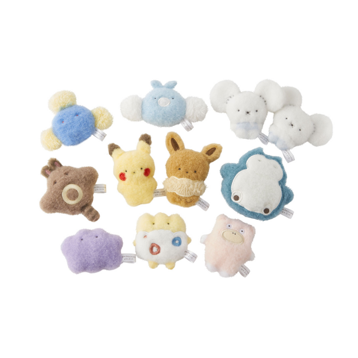 Pokemon Center Original Fluffy hand-sized mascot plush toy 10types