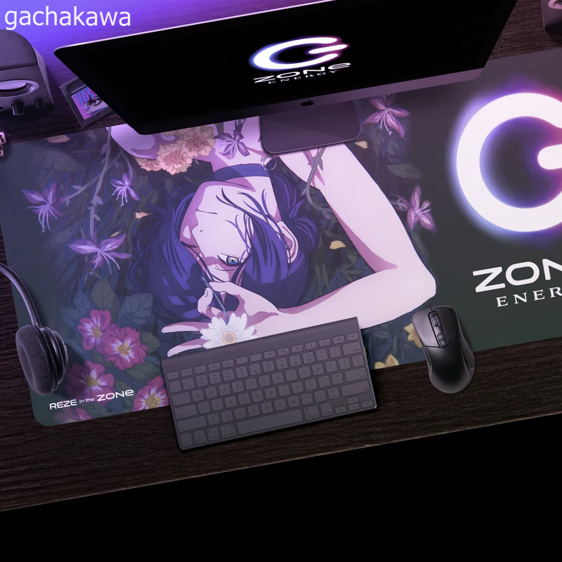 PSL Chainsaw Man x Zone Energy Drink Desk Mat REZE Type-A