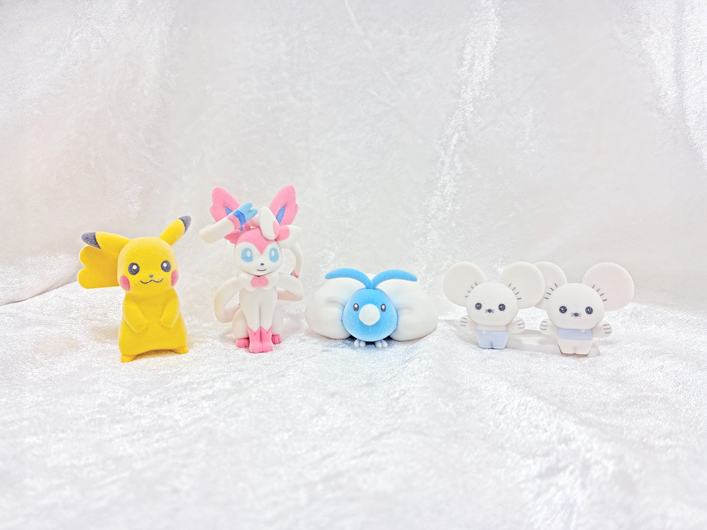 PSL Pokemon Flocky Doll All 4 types Set Gacha Capsule Toy