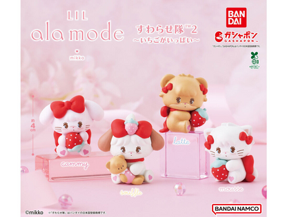 mikko characters Lil ala mode Suwarasetai 2 Complete 4 Types set Capsule Toy Figure