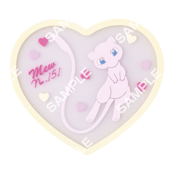 Pokemon Clear Rubber Coaster 3 Capsule Toy BANDAI