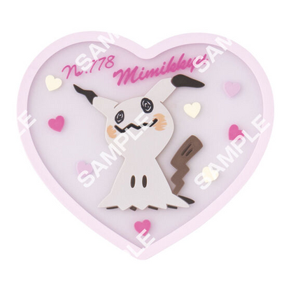 Pokemon Clear Rubber Coaster 3 Capsule Toy BANDAI