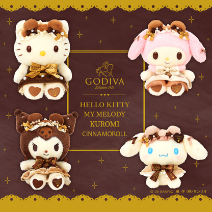 PSL SANRIO x GODIVA Plush Doll Mascot Holder 2026 JAPAN Limited