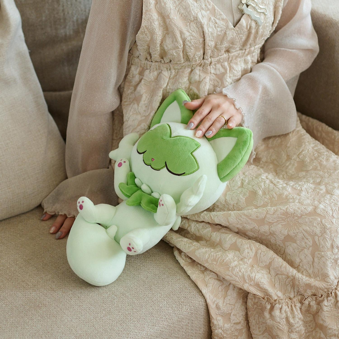 Pokemon Fluffy Plush Sprigatito Pokémon Sleep Stuffed Toy Pocket Monster