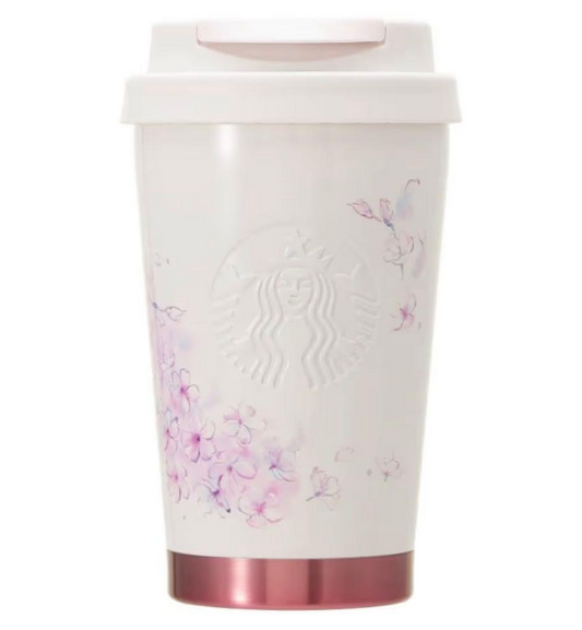 【SALE】Starbucks Japan SAKURA 2025 Stainless Steel TOGO Logo Tumbler Beige 355ml